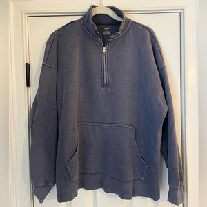 Aerie Quarter Zip-Up Sweatshirt Size Small